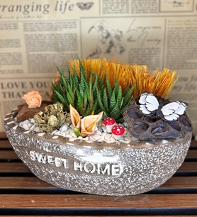 Teraryum, seramik obje, burhaniye çiçekçisi 